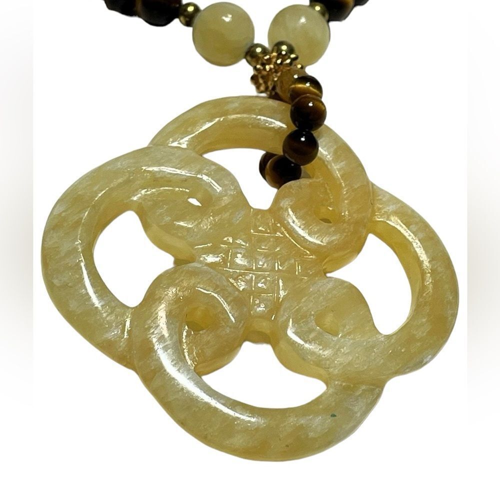 TIGER EYE AND JASPER PENDANT